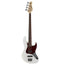 Austin AJB300WH Classic Double Cutaway Bass – White
