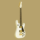 Stagg 30th Anniversary Legacy Mahogany HH Electric Guitar White – 30TH-LEGACY-WH