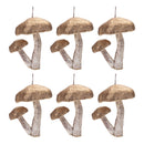 Melrose Double Mushroom Ornament (Set of 6)