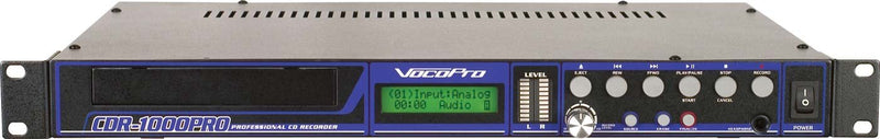 VocoPro CDR-1000 PRO Rackmount CD Recorder – 1RU – Standalone Audio Recorder