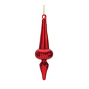 Ribbed Glass Finial Ornament (Set of 12)