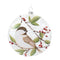 Glass Chickadee Bird Ball Ornament (Set of 6)