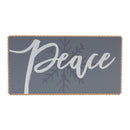 Melrose Peace and Snowflake Sign 24"L