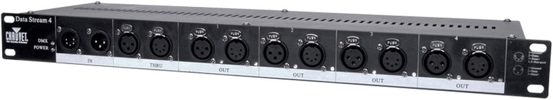 Chauvet DJ Data Stream 4 DMX-512 Optical Splitter – 3 & 5-Pin XLR