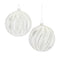 Ribbed Mercury Glass Ball Ornament (Set of 6)