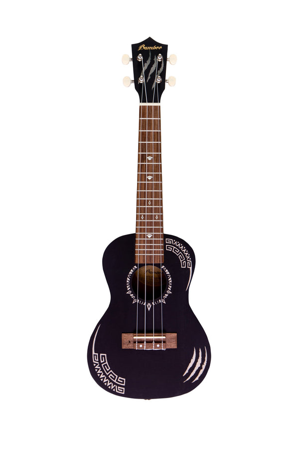 Bamboo Panther Concert Ukulele 23″ Black Edition - U23‑PANTHER