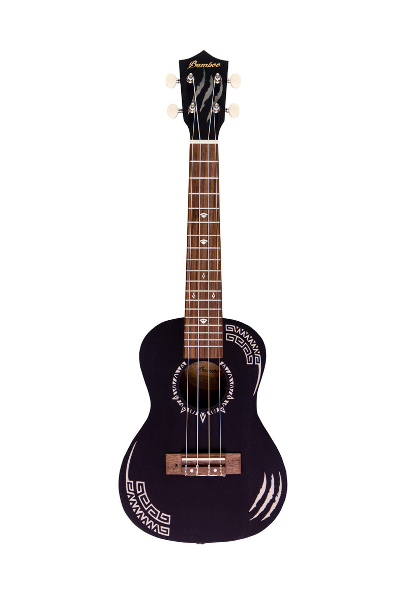 Bamboo Panther Concert Ukulele 23″ Black Edition - U23‑PANTHER