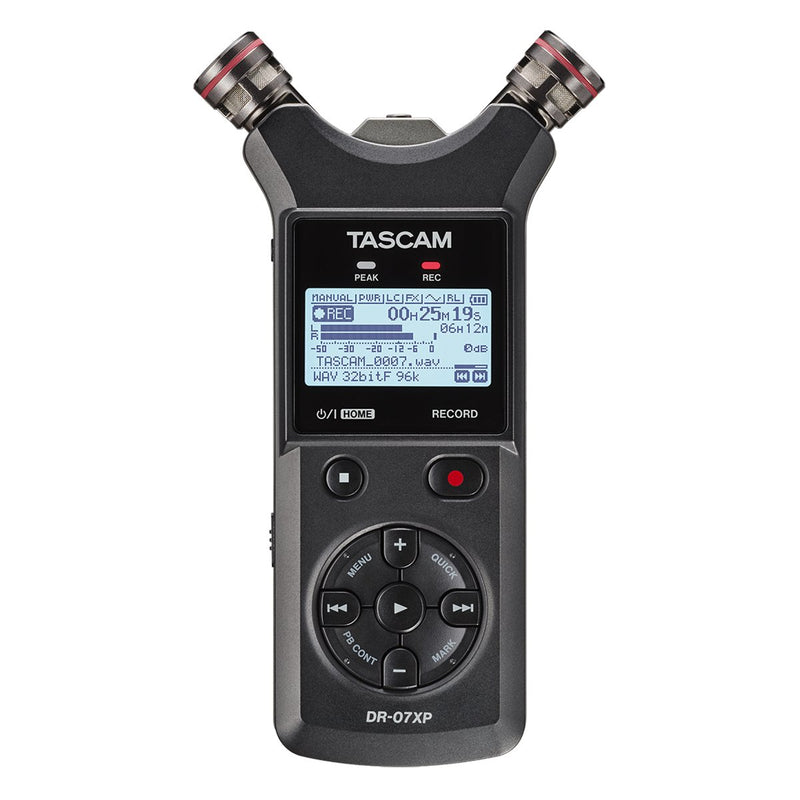 TASCAM DR‑07XP 32‑Bit Float Handheld Recorder & USB‑C Audio Interface