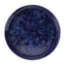 Melrose Round Etched Metal Tray 13.5"D