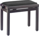 Stagg PB39 RWM VBK Adjustable Rosewood Piano Bench w/ Velvet Seat - New Open Box