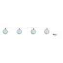 Melrose LED Blue Crackle Glass Ball Ornament String