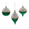 Two-Tone Tiered Glass Ornament (Set of 12)