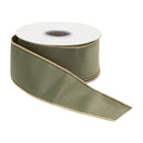 Melrose Green Wired Ribbon (Set of 2)