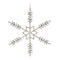 Jeweled Metal Snowflake Ornament (Set of 6)