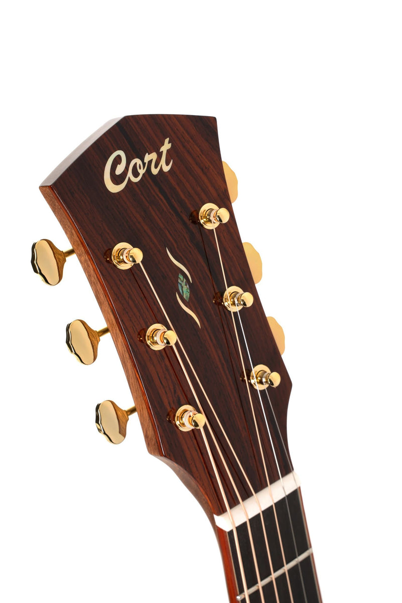 Cort Gold A10 Cocobolo Acoustic‑Electric Guitar – Natural Gloss