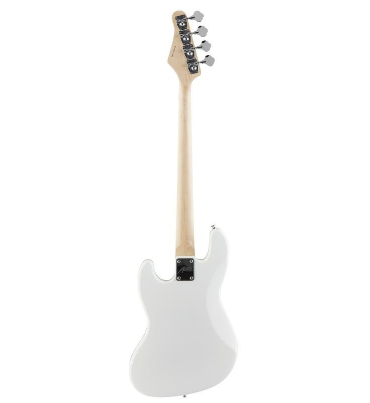 Austin AJB300WH Classic Double Cutaway Bass – White