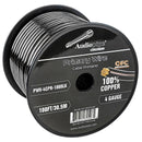 Audiopipe 100% Copper 4 Gauge 100 Foot Roll  BLACK PWV4CPR100BLK