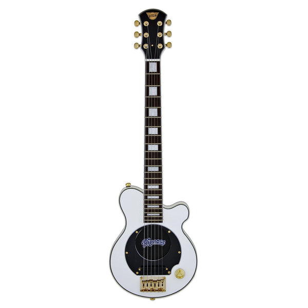 Pignose PGG-259WH Mini Electric Guitar White Gold Hardware w/ Gig Bag