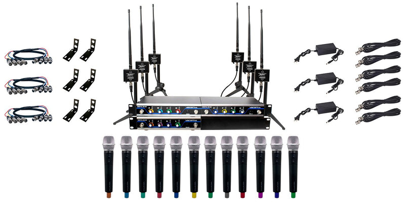 VocoPro BOOST-ACAPELLA-12 Long Range Digital Wireless Microphone System - 600ft