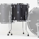 British Drum Co Raven Birch Floor Tom 14″×14″ – Satin Black Ash