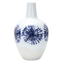 Melrose Two-Tone Tie Dye Design Ceramic Vase 11"H