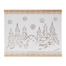 Melrose Carved Wood Winter Village Wall Art 19"L