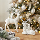 Melrose Winter Deer with Woodland Friends Figurine (Set of 2)