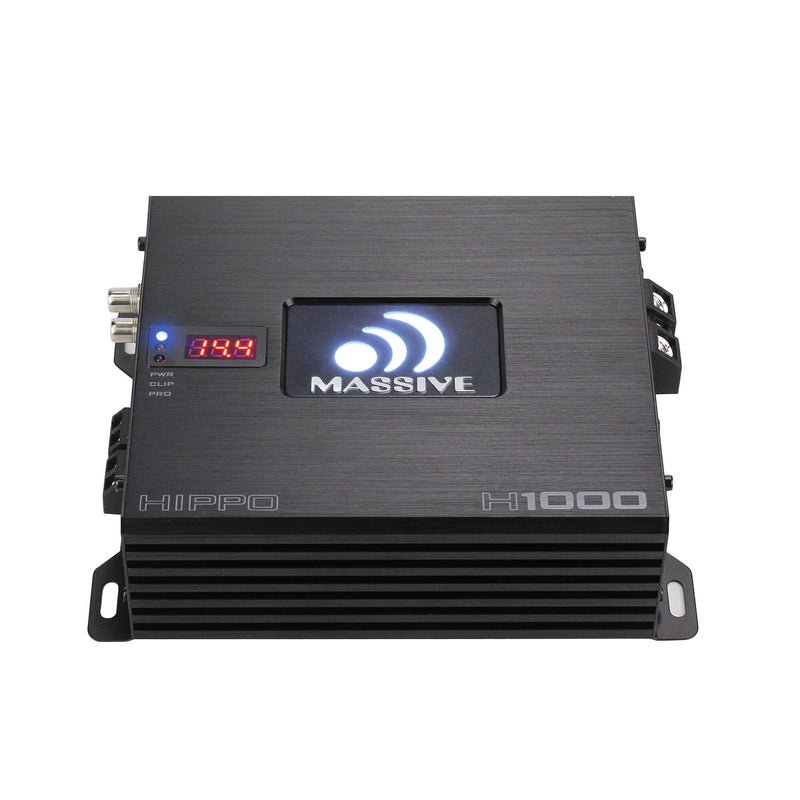 Massive Audio HIPPO H1000 1050 Watt 1 Ohm Monoblock Car Amplifier