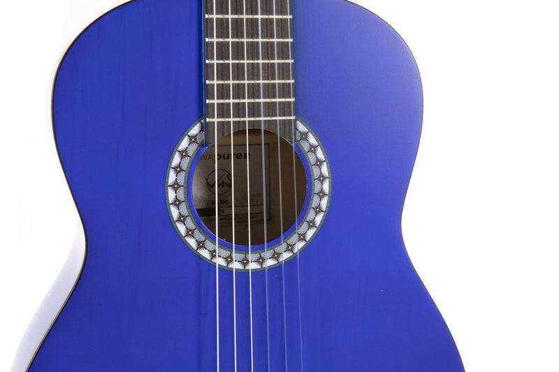 GEWA Basic Classical Guitar 1/2 – Transparent Blue – PS510‑125