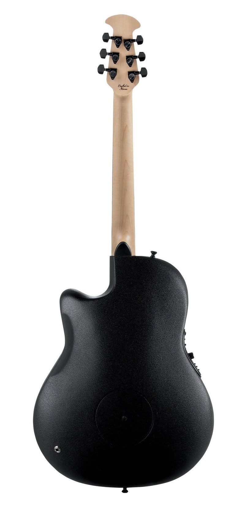 Ovation Elite TX 1868TX‑5 Shallow Acoustic‑Electric Guitar - Black