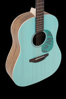 Ovation Applause Jump Slope Shoulder Dreadnought Acoustic Guitar Celeste Blue