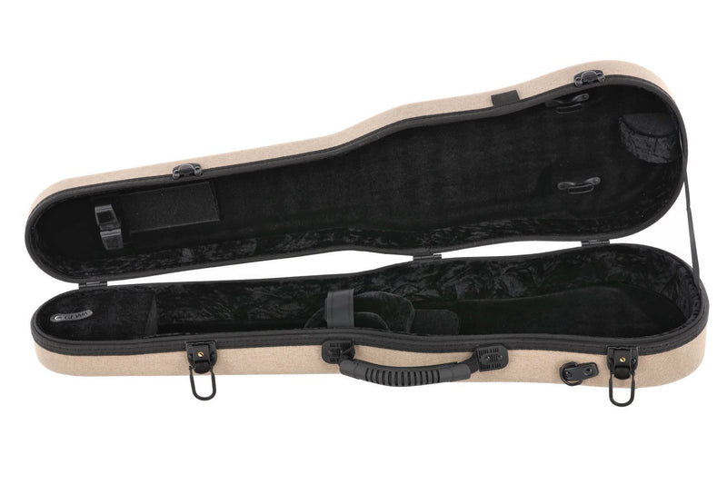 GEWA Bio-A Shaped 4/4 Violin Case Beige with Backpack Straps