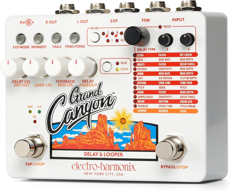 Electro-Harmonix Grand Canyon Delay & Looper Guitar Pedal