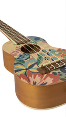 Bamboo U21-CARAMELL 21" Soprano Ukulele – Floral Design w/ Gig Bag