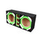 Deejay LED 12" Dual-Woofer Speaker Enclosure w/ Three Tweeters - Vinyl Green