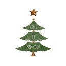 Melrose Christmas Pine Tree Wall Sign (Set of 2)