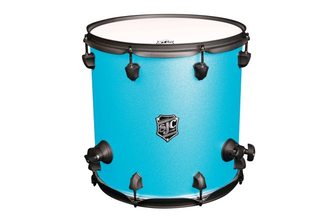 SJC Pathfinder Floor Tom 14x14 Maple Hybrid Caribbean Blue w/ Black Hardware