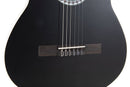 GEWA Basic 4/4 Classical Cutaway Electric-Acoustic Guitar – Black w/ EQ & Tuner