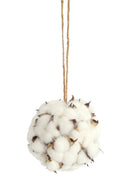 Melrose Cotton Orb with Twine Hanger (Set of 12)