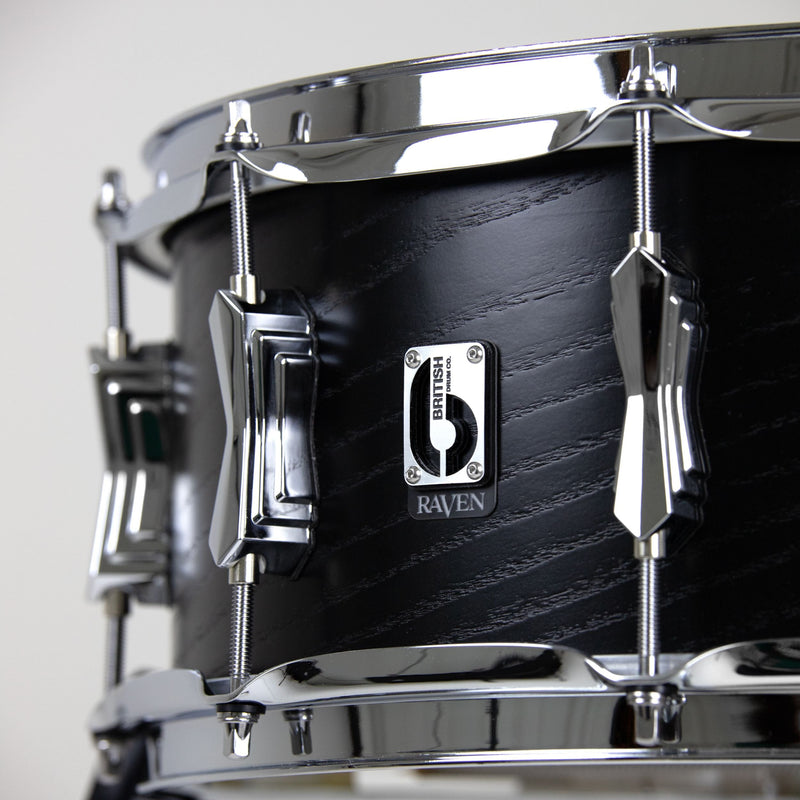 British Drum Co Raven Birch Snare 6″ × 14″ – Palladium Hardware