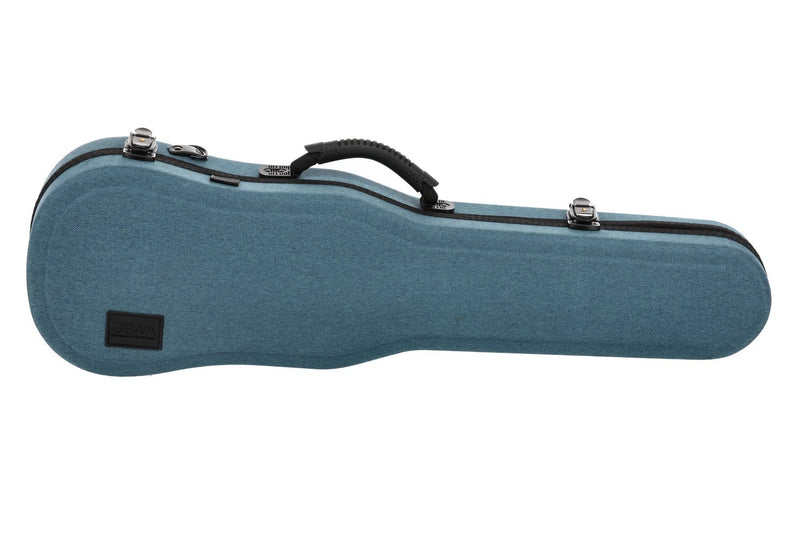 GEWA Bio-A Shaped 4/4 Violin Case - Blue with Backpack Straps
