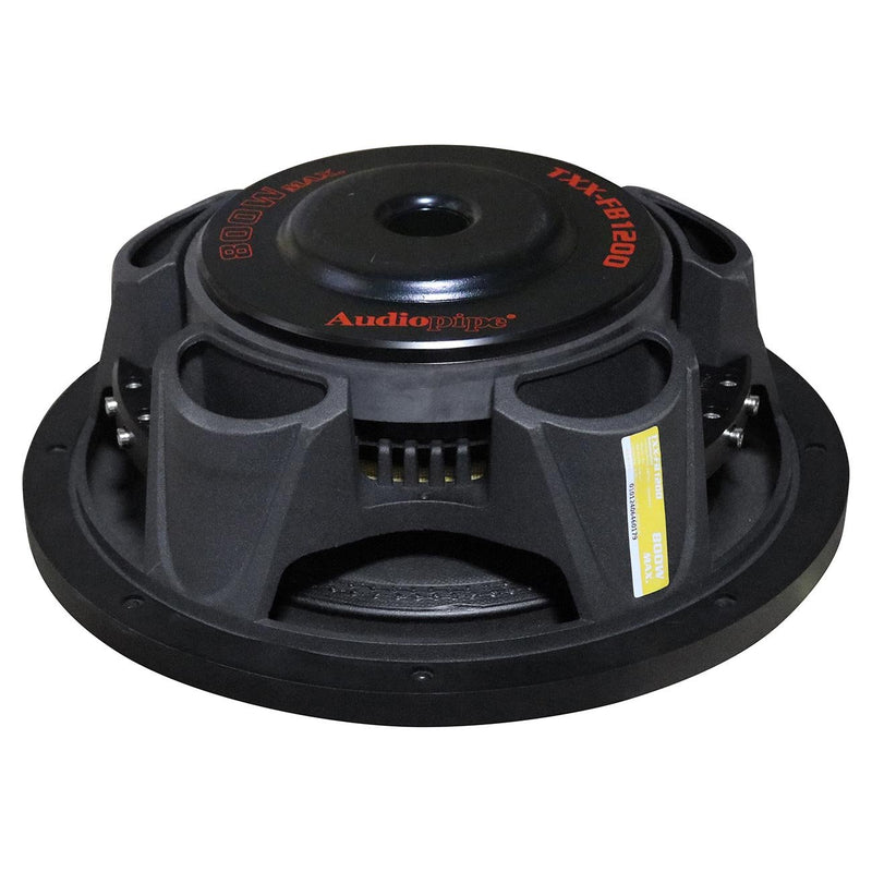Audiopipe 12" Shallow Mount Woofer 400W RMS/800W Max Dual 4 Ohm Voi - TXX-FB1200