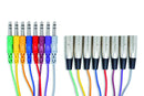 Hosa STX-802M 2m 8-Channel Balanced Snake, 1/4" TRS to XLR3M