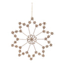 Jeweled Metal Snowflake Ornament (Set of 2)