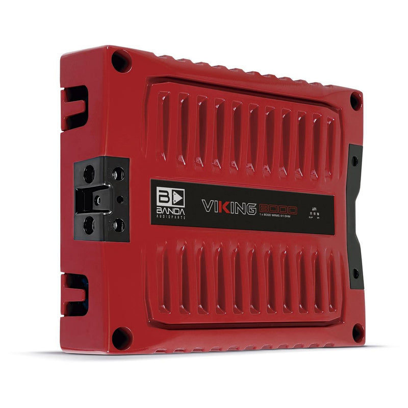Banda VIK8000.1RED 8000W RMS 1ch 1Ω Red Competition Amplifier HighPower Subsonic