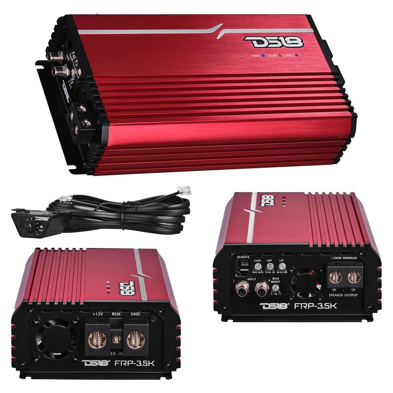 DS18 FRP35KRD Monoblock Class D Amplifier - Red