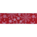 Melrose Festive Snowflake Ribbon 4" x 5 yds.