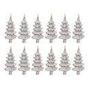 Carved Pine Tree Ornament (Set of 12)