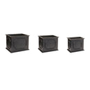 Melrose Wooden Box Planter Set of 3 Planter