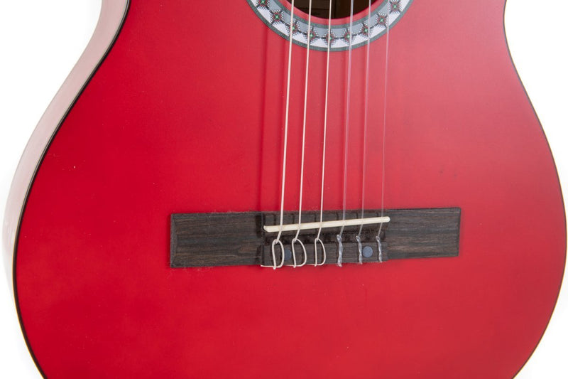 GEWA Basic Classical Guitar 1/2 -Transparent Red - PS510‑123